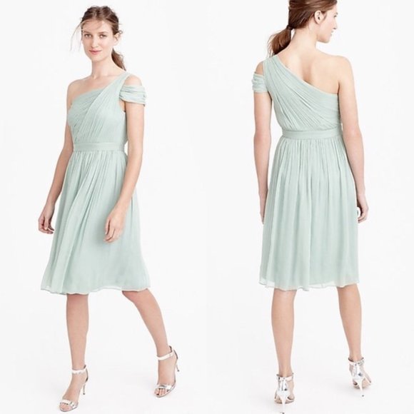 J Crew Silk Chiffon Cara Dress - Picture 1 of 6